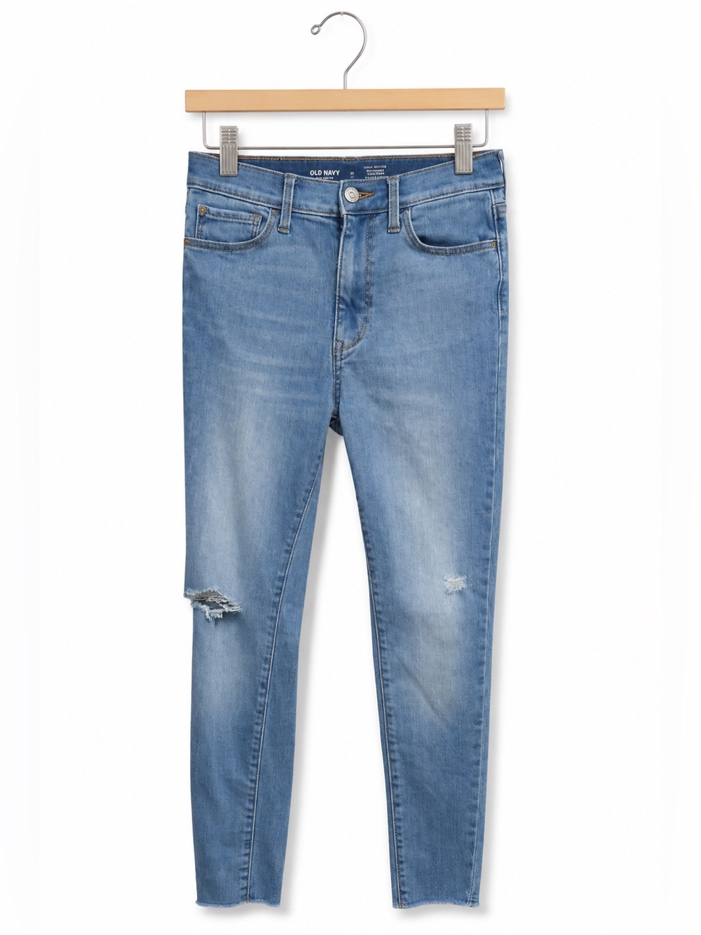 Old Navy Girls Jeans Extra High Rise Rockstar Jeggings Light Wash 12 360 Stretch